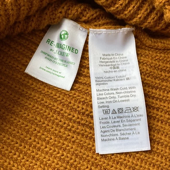 J Crew Cotton V neck sweater EUC - Picture 3 of 6